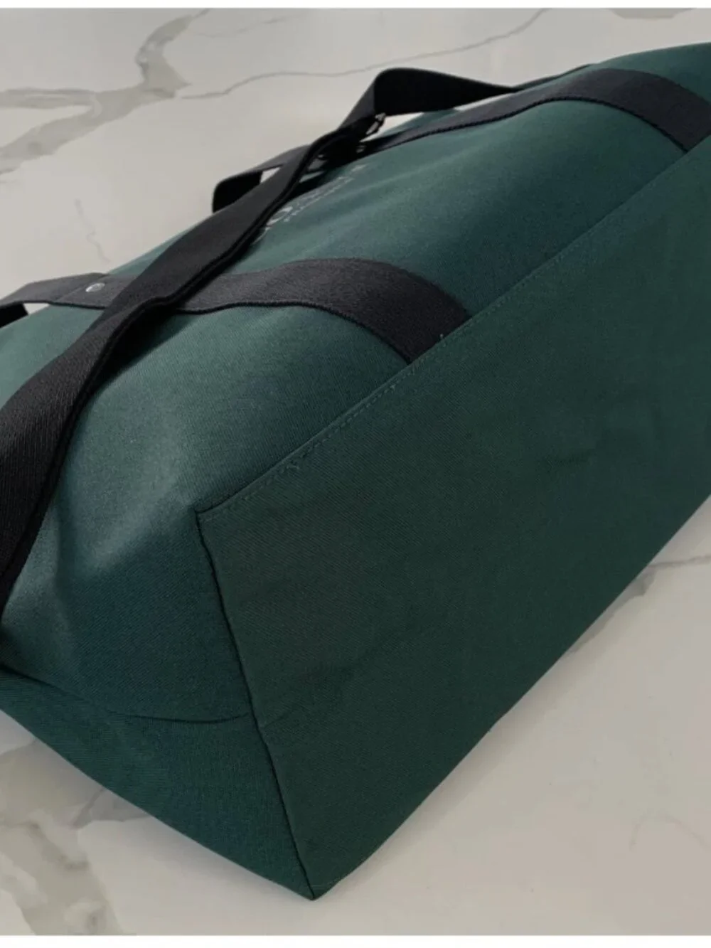 Coach Fragrance Duffle Dark Green Weekender Carry-on Gym Shoulder / Hand Bag New